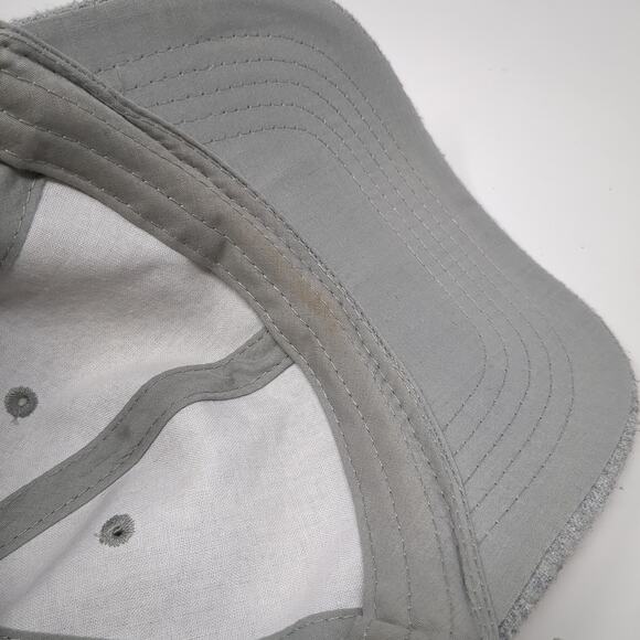 Unbranded Slideback Baseball Cap Gray One Size Adjustable Vented Holes Blank - Picture 8 of 9